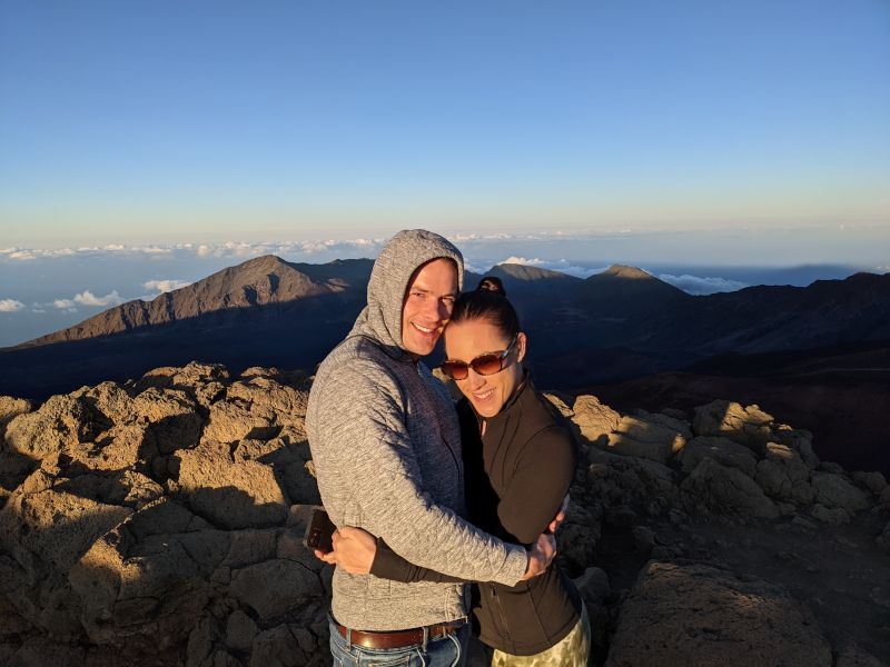 At the Top of One of the Highest Mountains in Hawaii