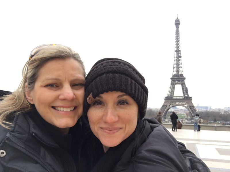 At the Eiffel Tower