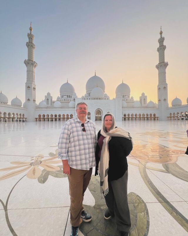 At a Mosque in Abu Dhabi