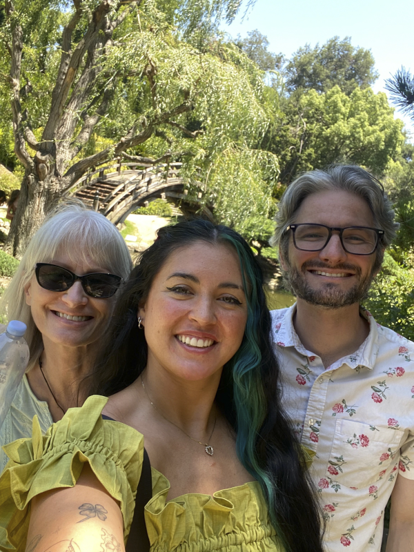 With Scott's Mother at Huntington Gardens in California
