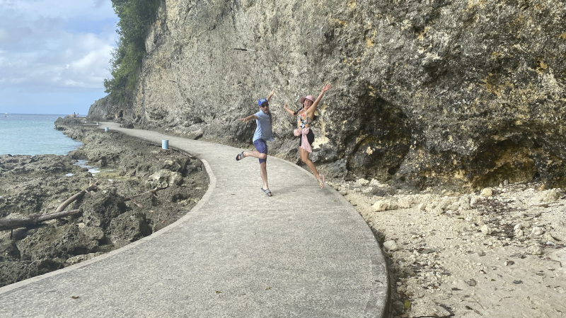 Being Silly Together on Vacation in Boracay, Philippines
