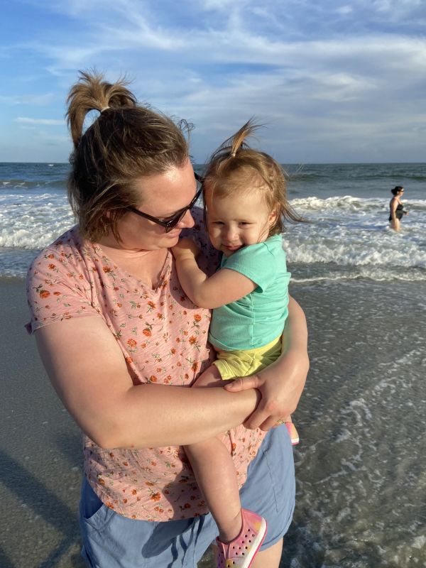 Kristina & Sophie at the Beach