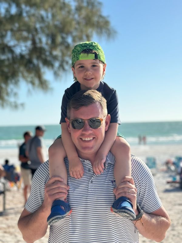 Luke With Our Nephew in Florida