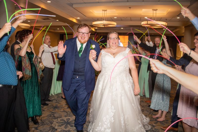 Newlyweds Leaving Our Reception