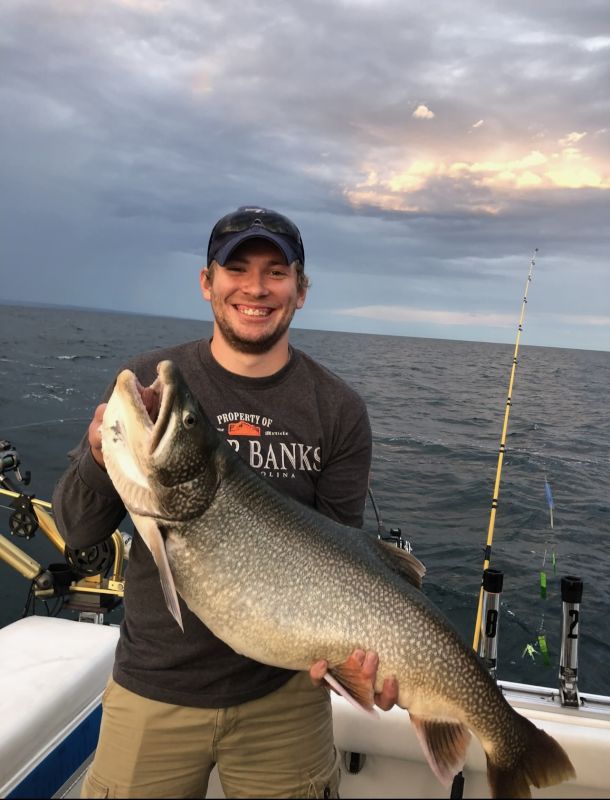 Fishing for Trout in Lake Erie