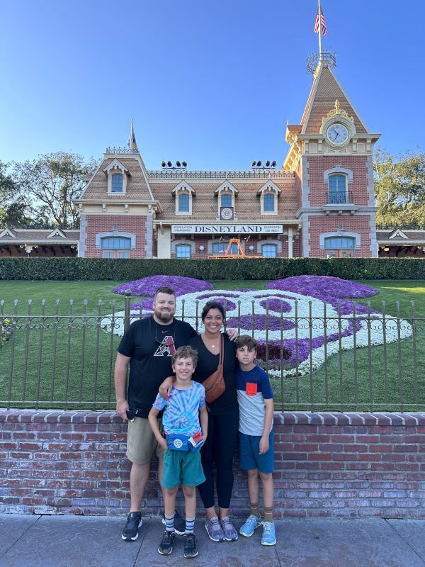 With Our Nephews at Disneyland