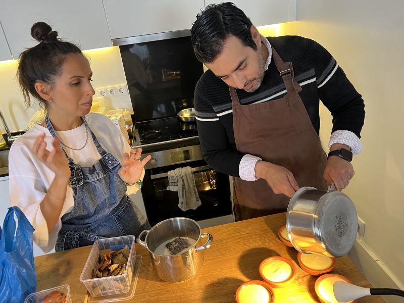 At a Cooking Class in Portugal