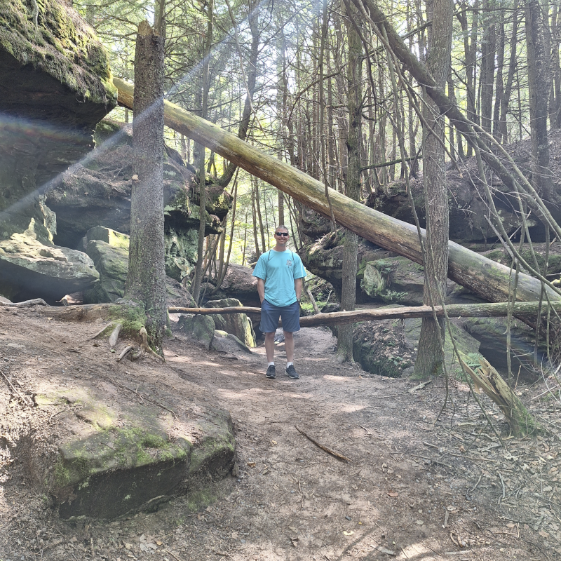 Enjoying a Hike in Bayfield, Wisconsin