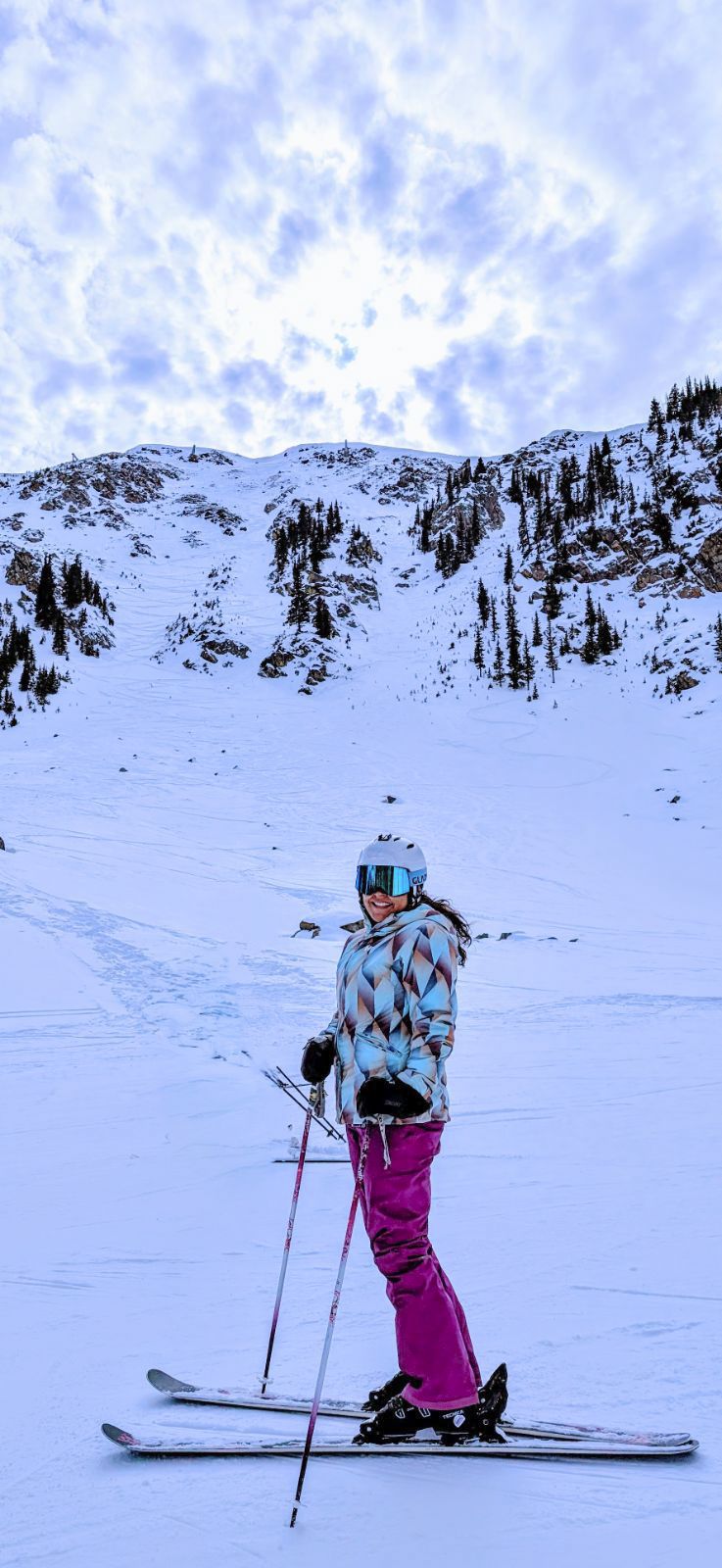 Angelina Skiing