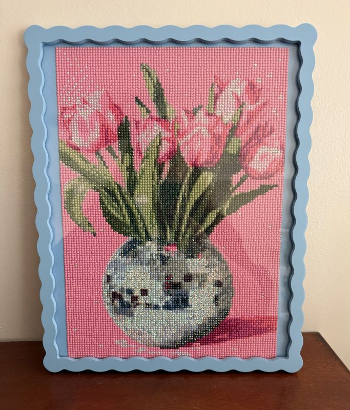 Julia's Diamond Painted Disco Ball Flowers