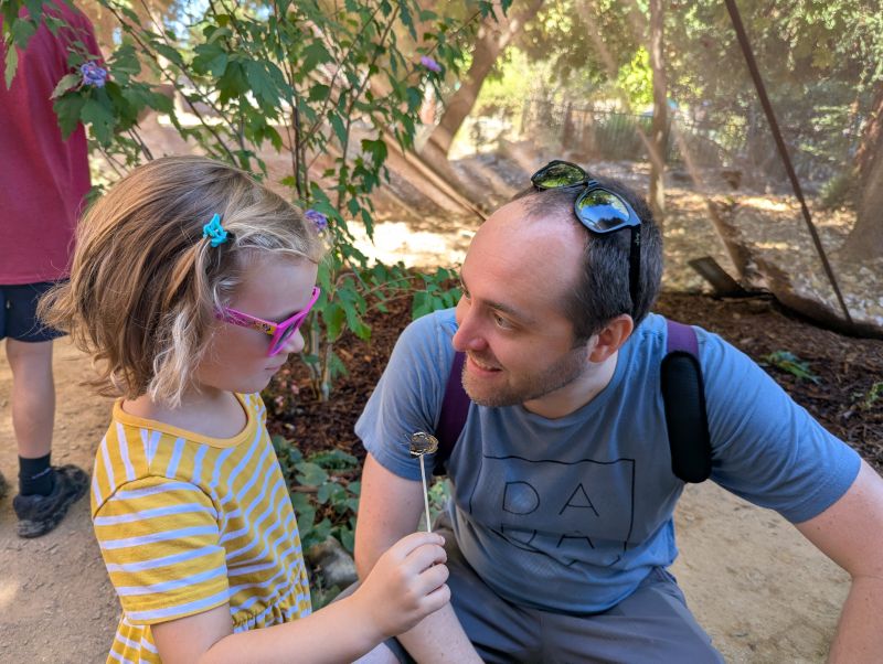 Kevin Sharing Butterfly Facts at the Museum