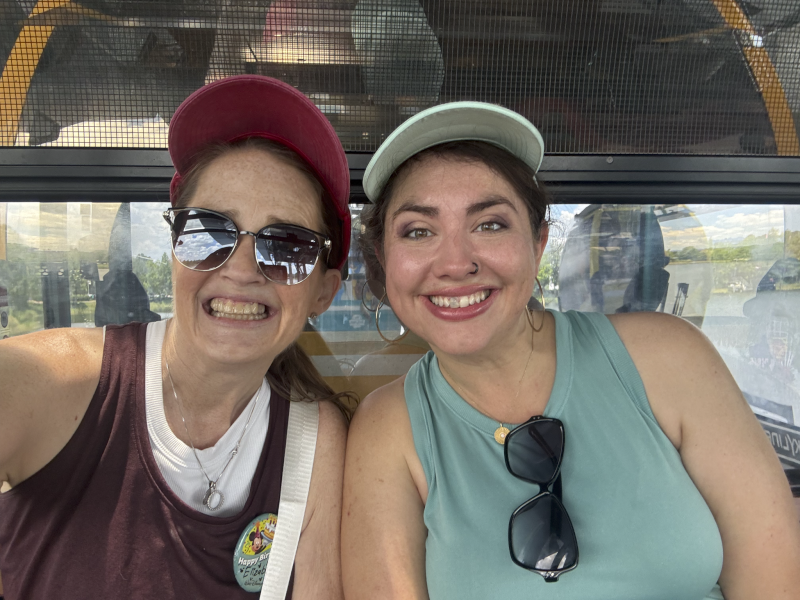 Elizabeth & Natalie - Sky Liner at Disney World